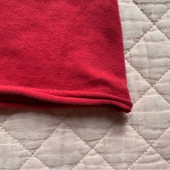 MESSAGE FACTORY - RED Tunic sleeveless  A-line dress with bird print - medium - Picture 12 of 12